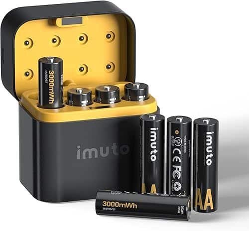 imuto Pilas Recargables AA 1,5 V